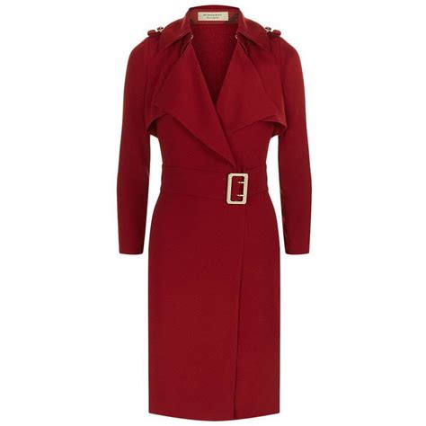 burberry buckle detail satin-back crepe trench dress|Burberry clothing website.